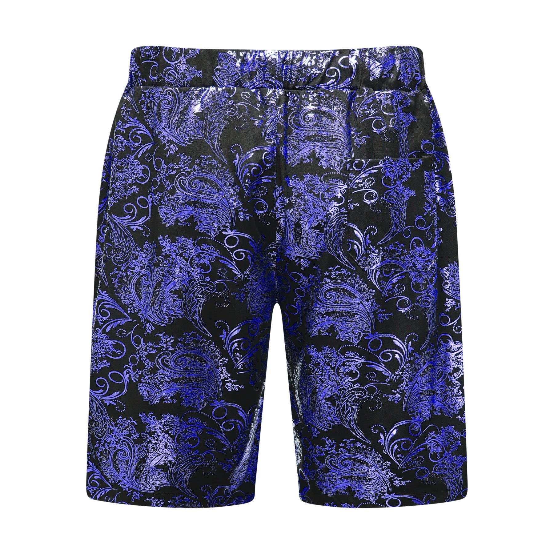 2-teiliger Sommeranzug im Hawaii-Print-Stil für Herren, Weiß