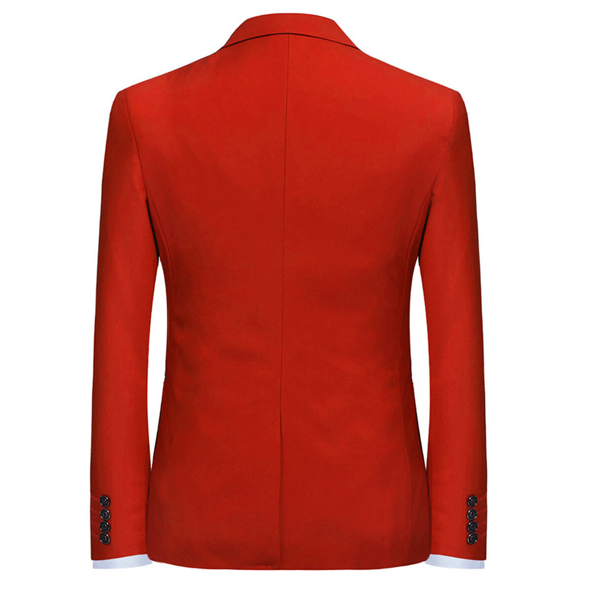 Red Slim Fit 2-Piece Minimalist Suit