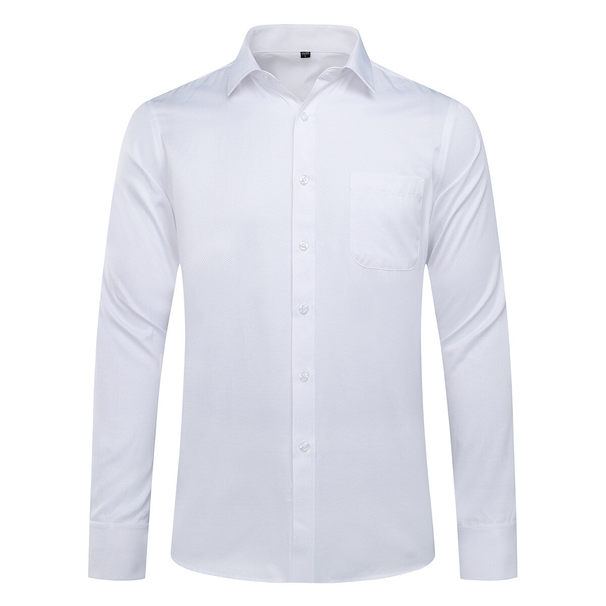 Herrenhemd Slim Fit Button-Down-Hemd mit Streifen und Karomuster