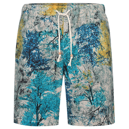 Blue Woods Print 2-Piece Summer Suit