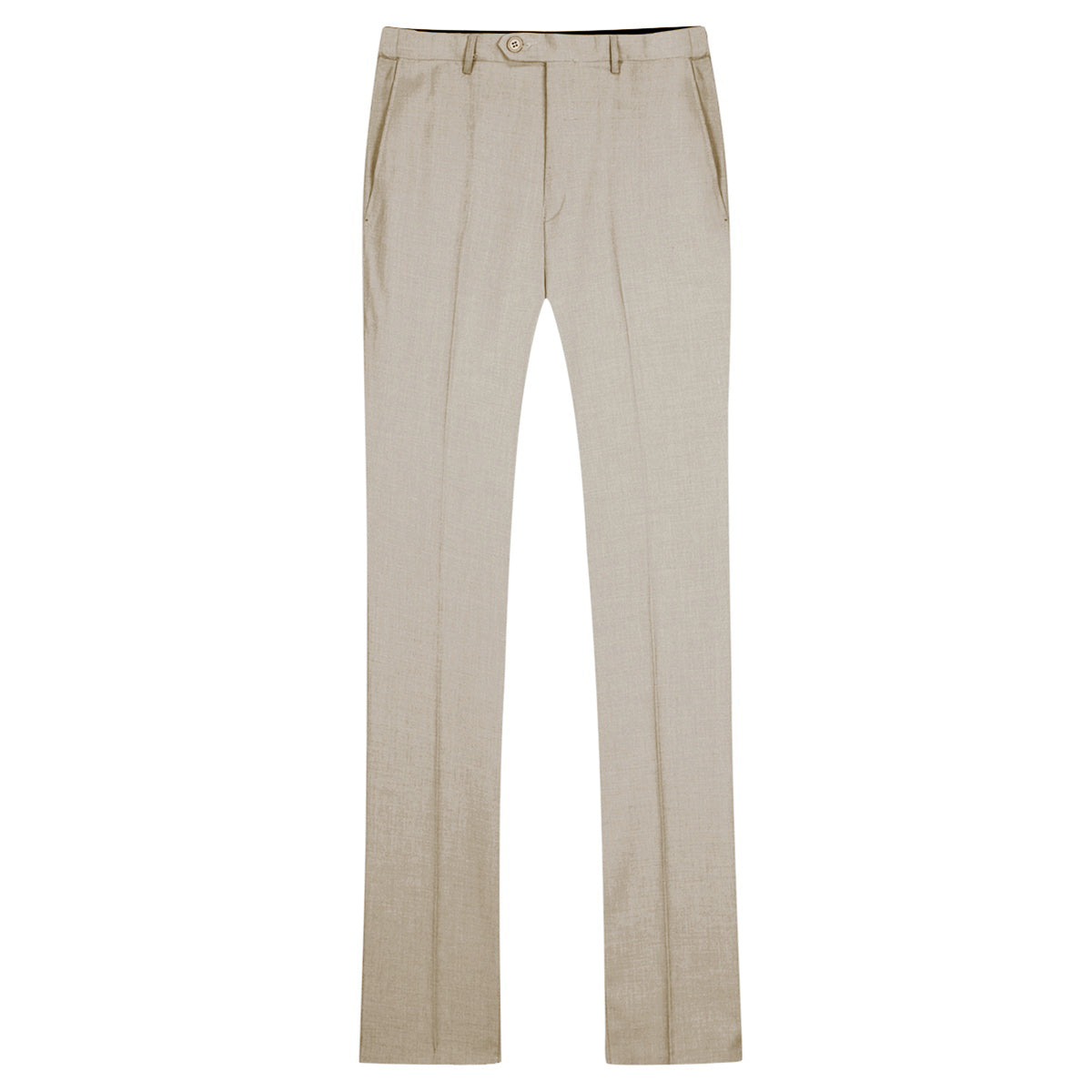 2-Piece Slim Fit Simple Designed Beige Suit