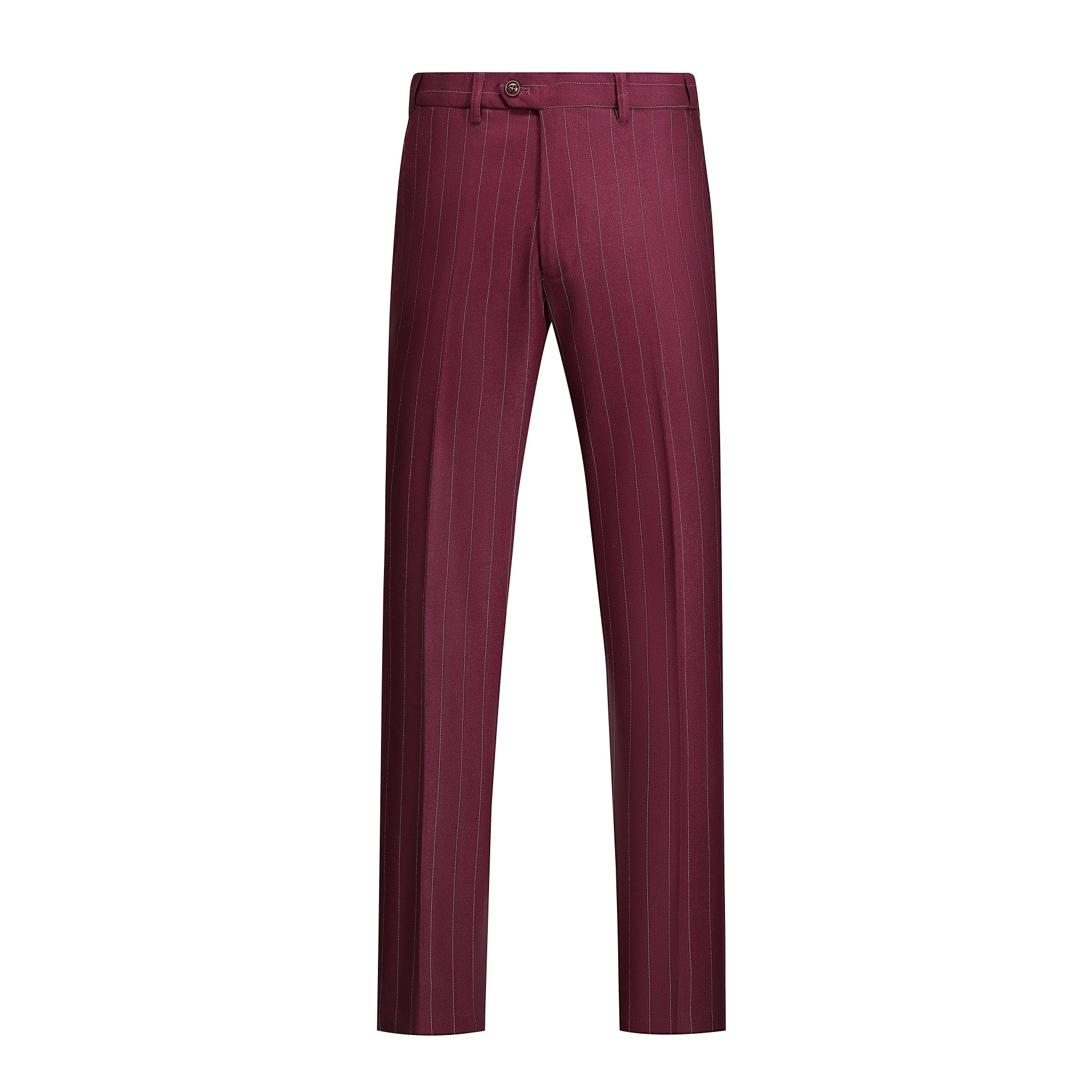3-Piece Red Suit Stripe Design Suit