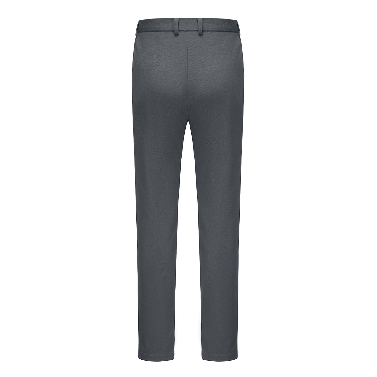 Mens Slim Solid Trousers Dress Pants Dark Grey