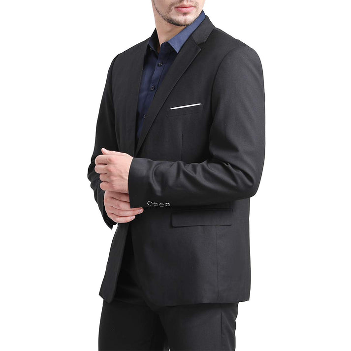 Classic Black Blazer Two Buttons Blazer