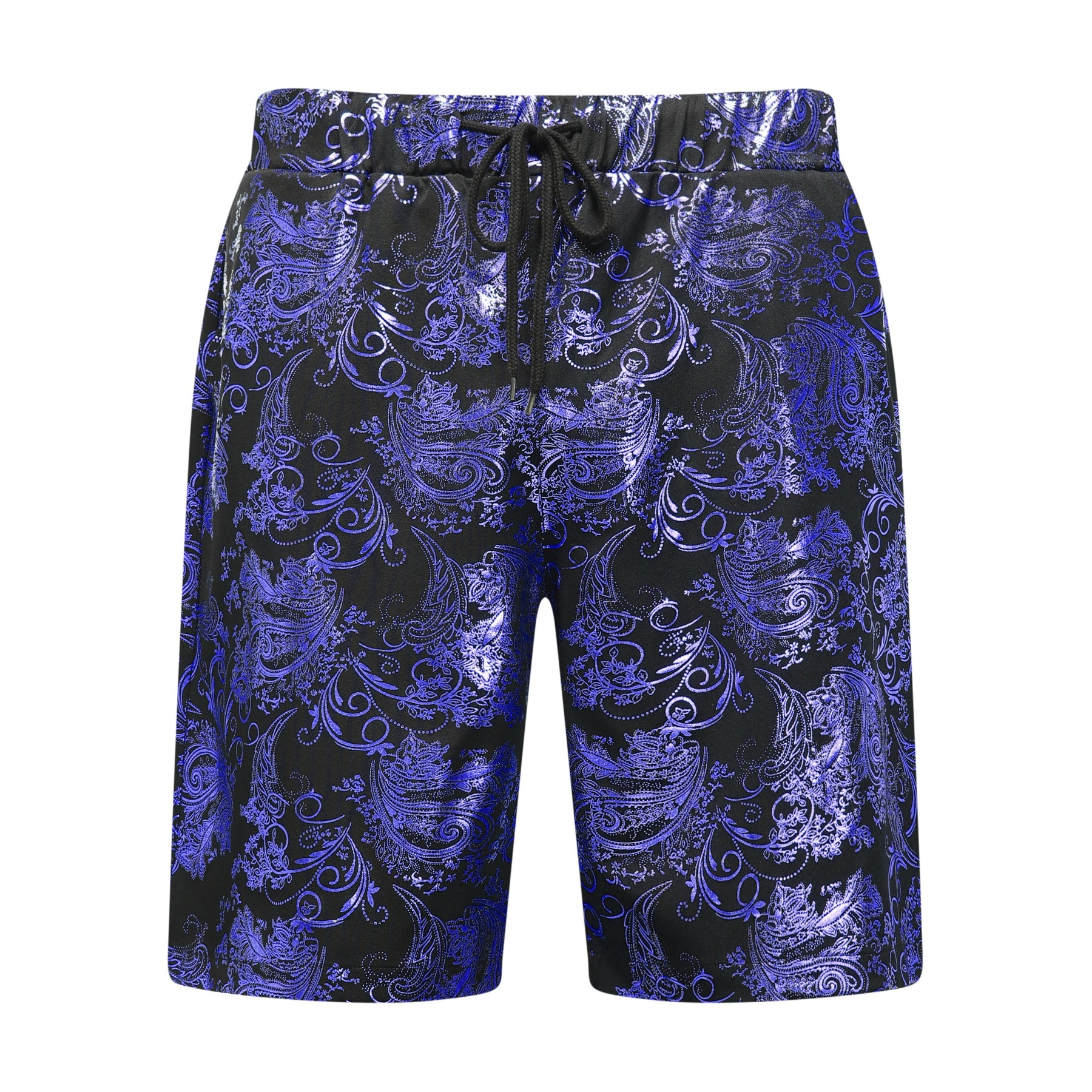 2-teiliger Sommeranzug im Hawaii-Print-Stil für Herren, Weiß
