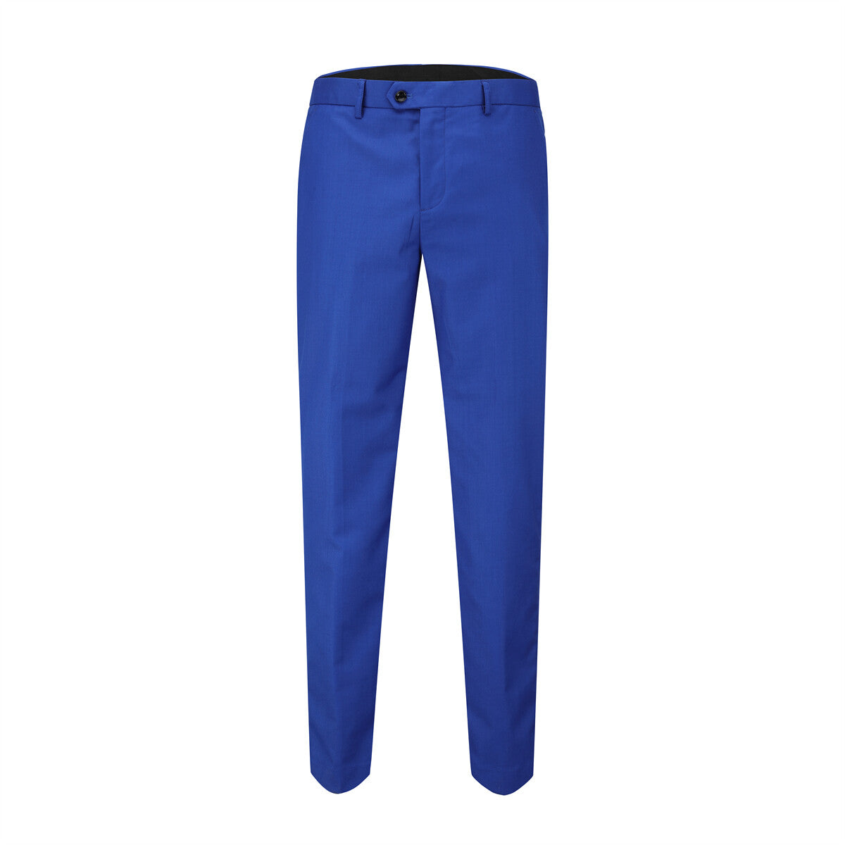 3-piece Fashionable One-Button Colorblock Suit Blue