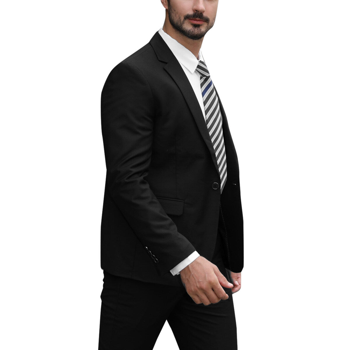 Black Stylish Blazer One Button Casual Blazer