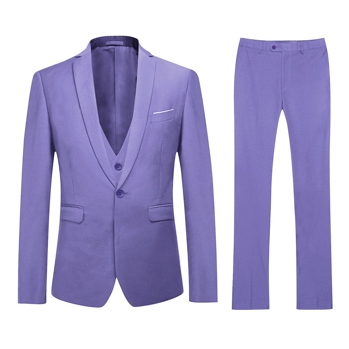 Violet 3-Piece Slim Fit Classic Suit