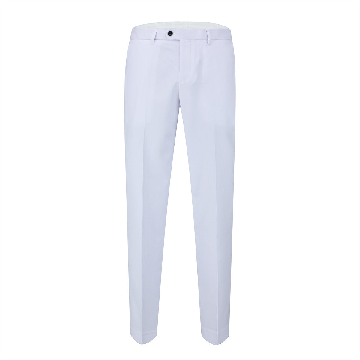 3-piece Fashionable One-Button Colorblock Suit White