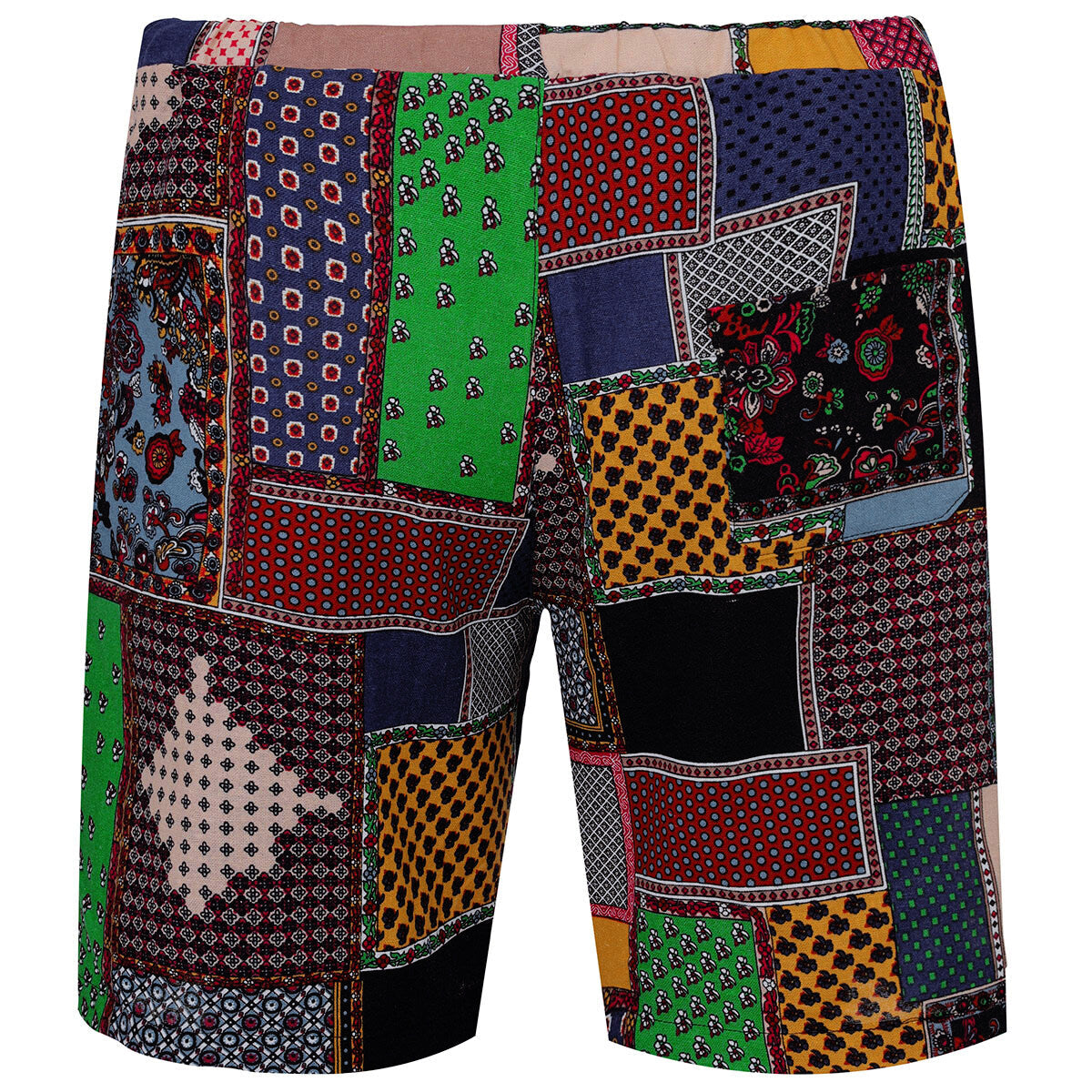 Multi-colored Square Hawaii 2-Piece Summer Suit
