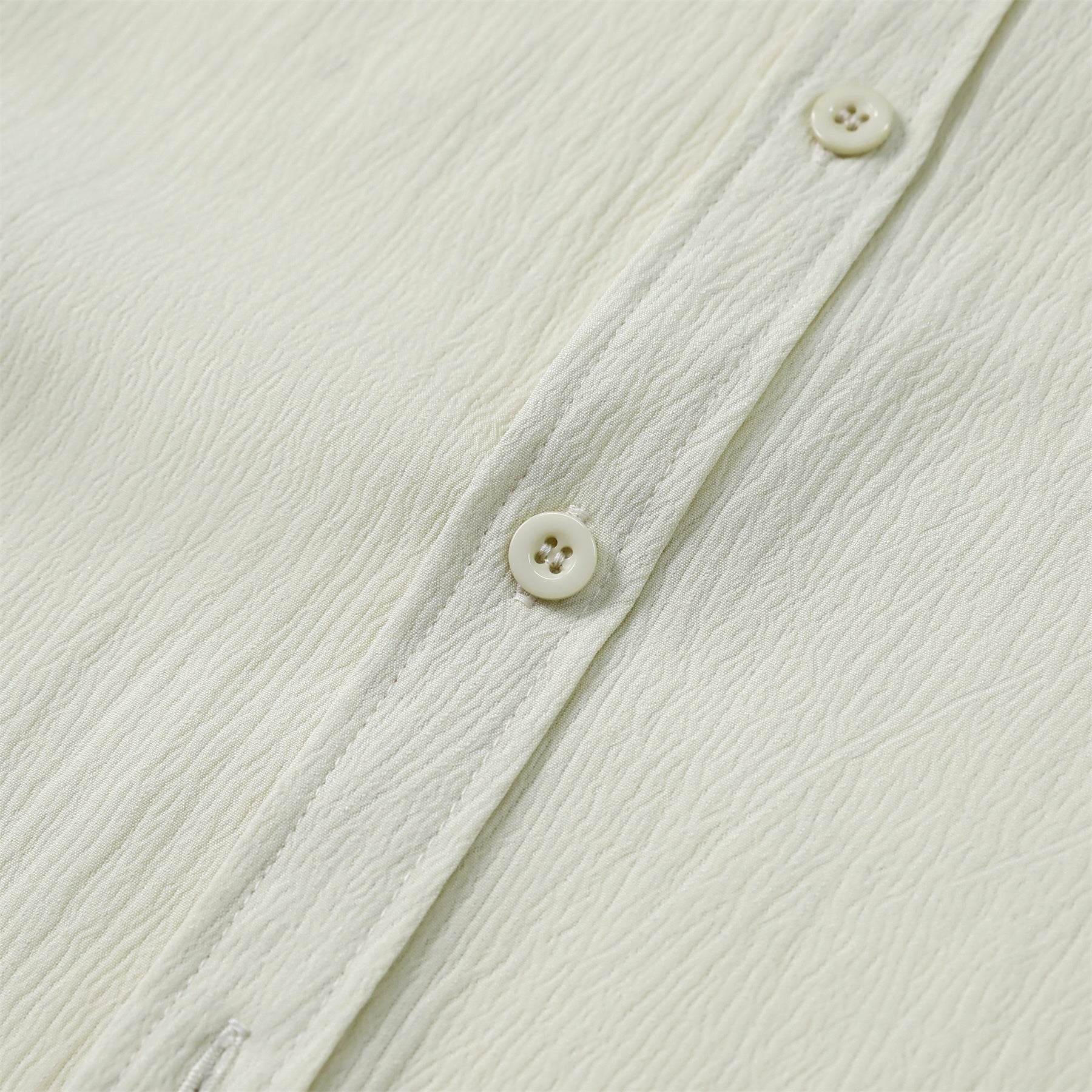 Herren Kurzarm Sommerhemd Regular Fit Leinenhemd Business Beige