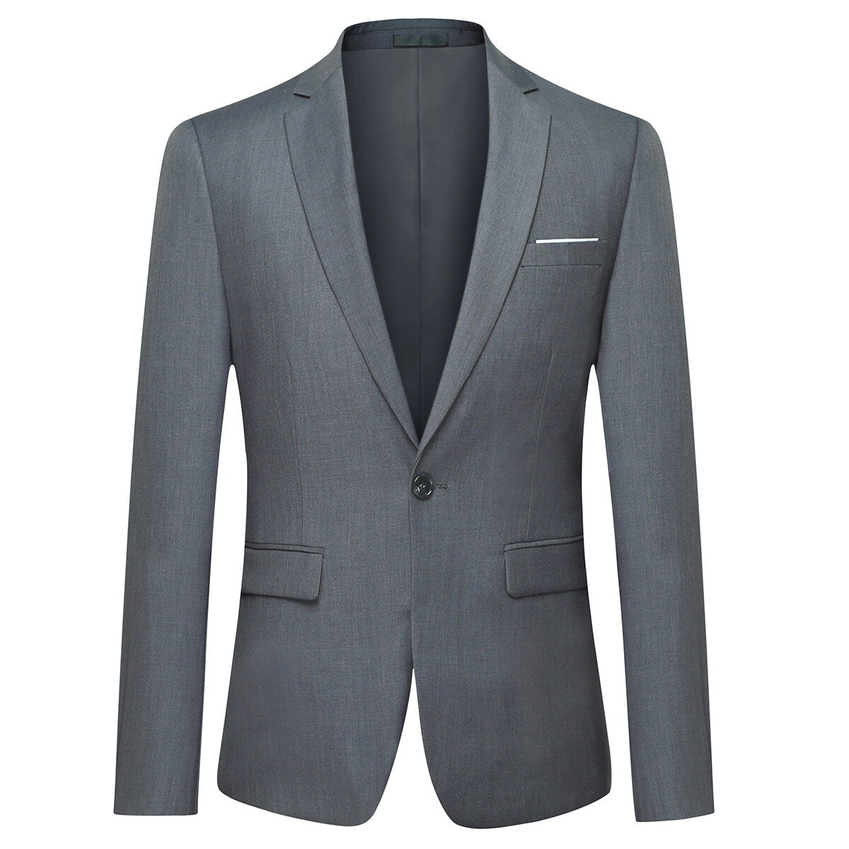 Dark Grey Casual Blazer Slim Fit Business Blazer
