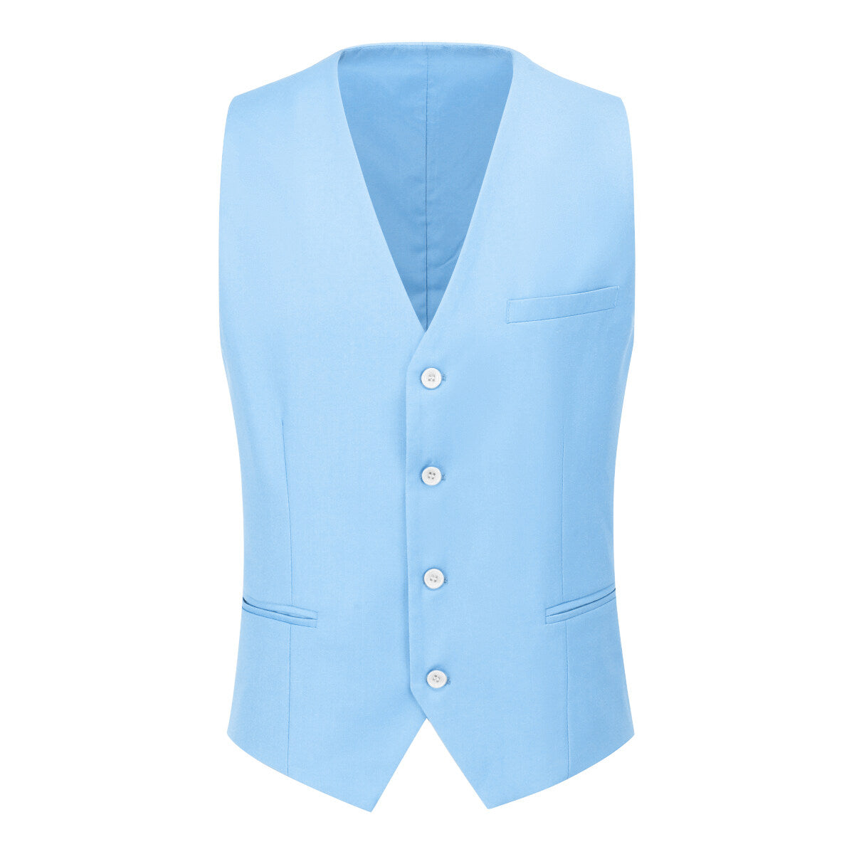 Light Blue 3-Piece Slim Fit Classic Suit