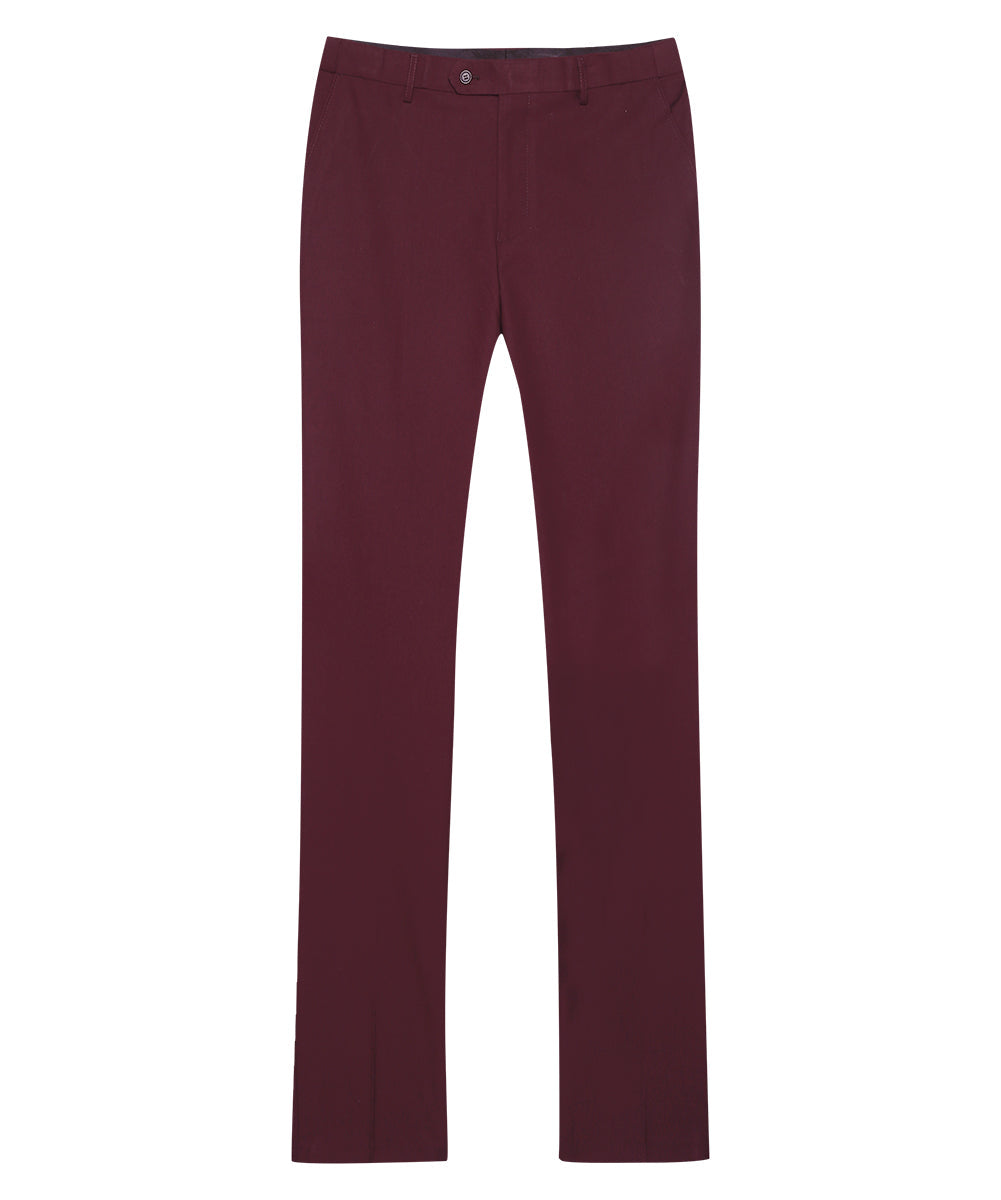 3-Piece Slim Fit Classic Maroon Suit