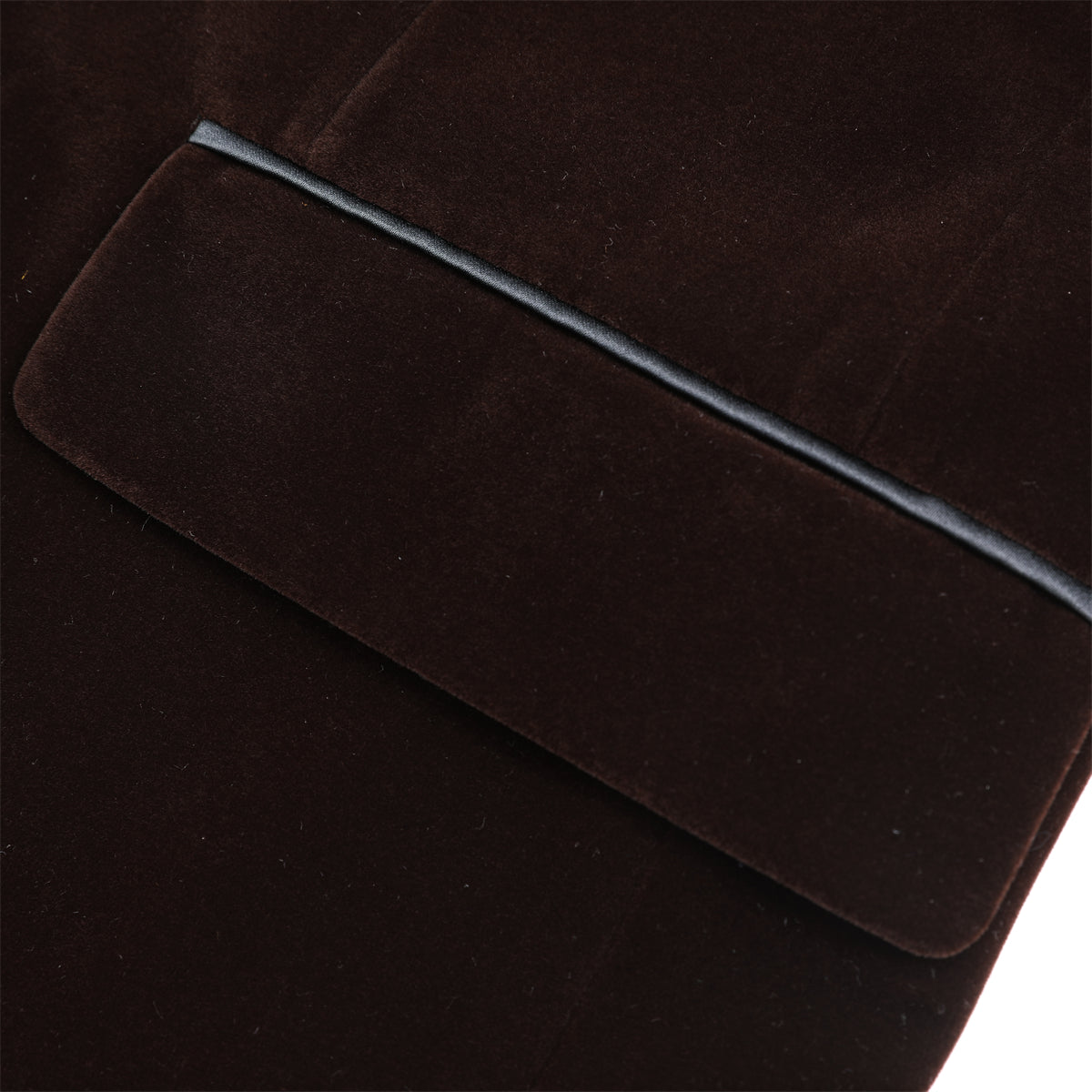 Slim Fit 2-Piece Coffee Pleuche Velvet Tuxedo Suit