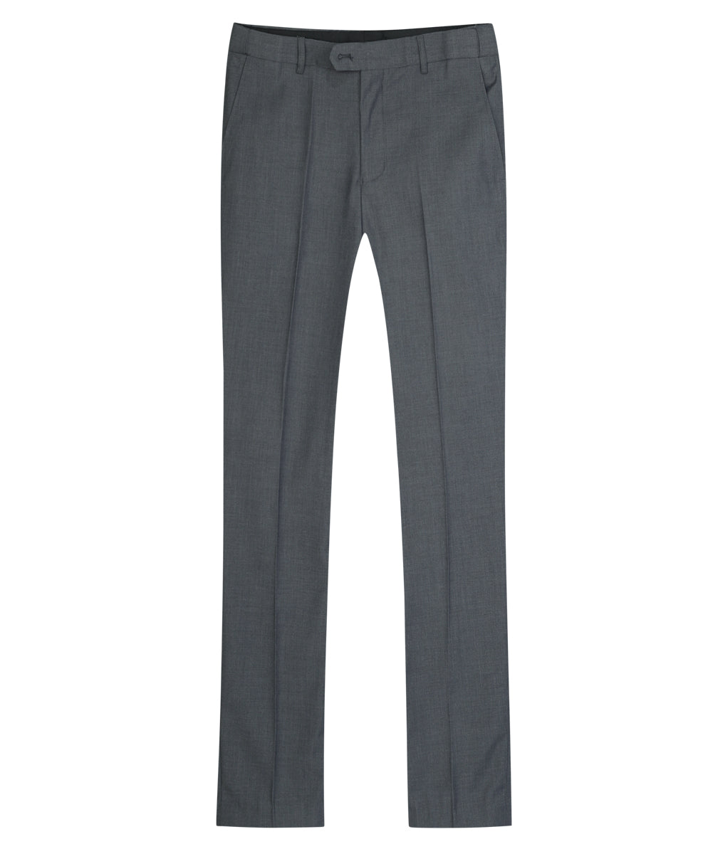 Elegant Dove Grey 3-Piece Suit - Classic One-Button Design