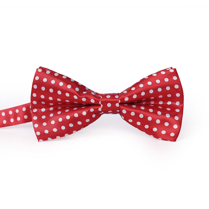Polka Dot Print Bow Tie 4 Colors