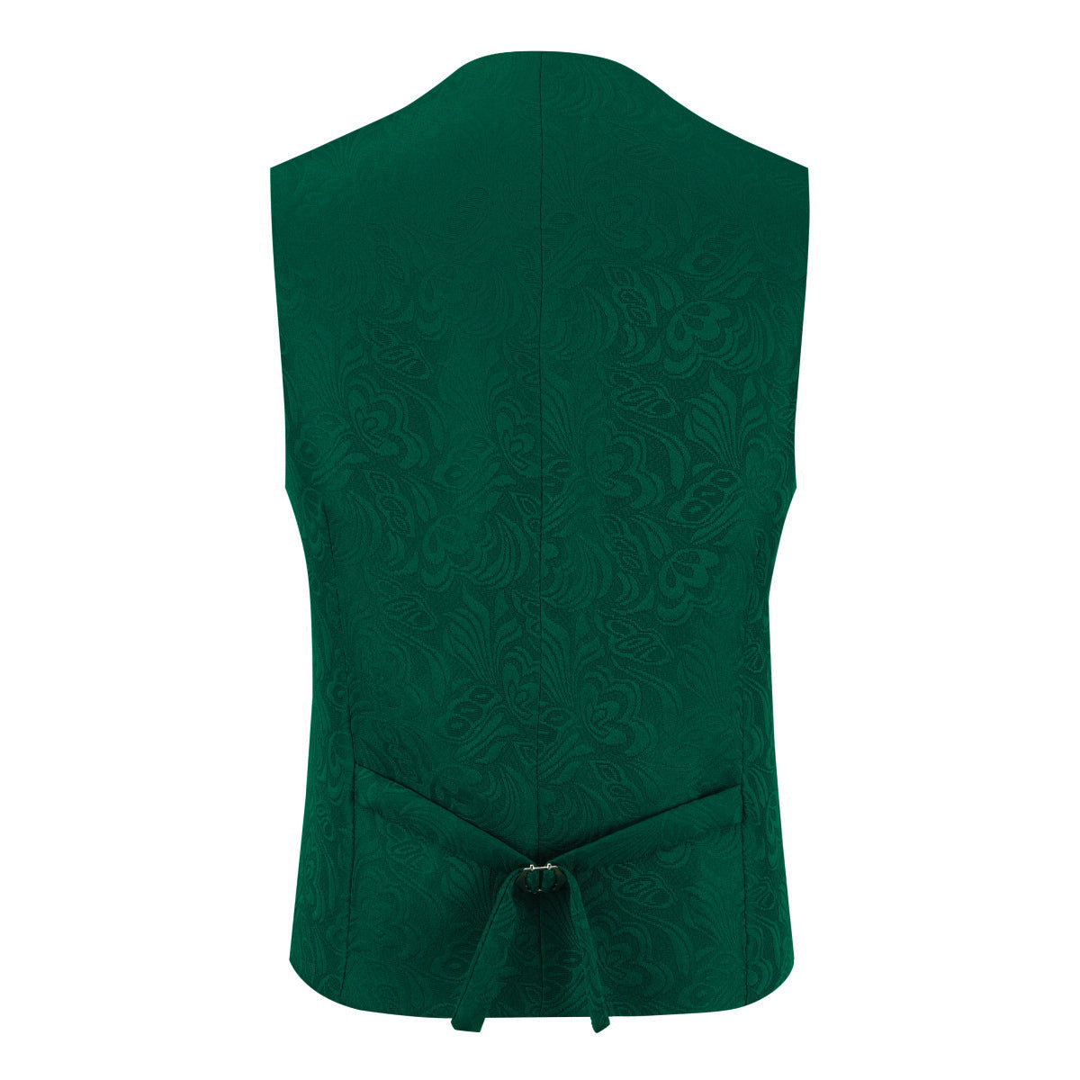 3-Piece Paisley Suit Shawl Collar Suit Green