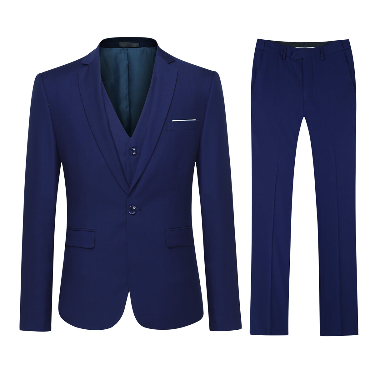 Riviera Blue Slim Fit 3-Piece Suit