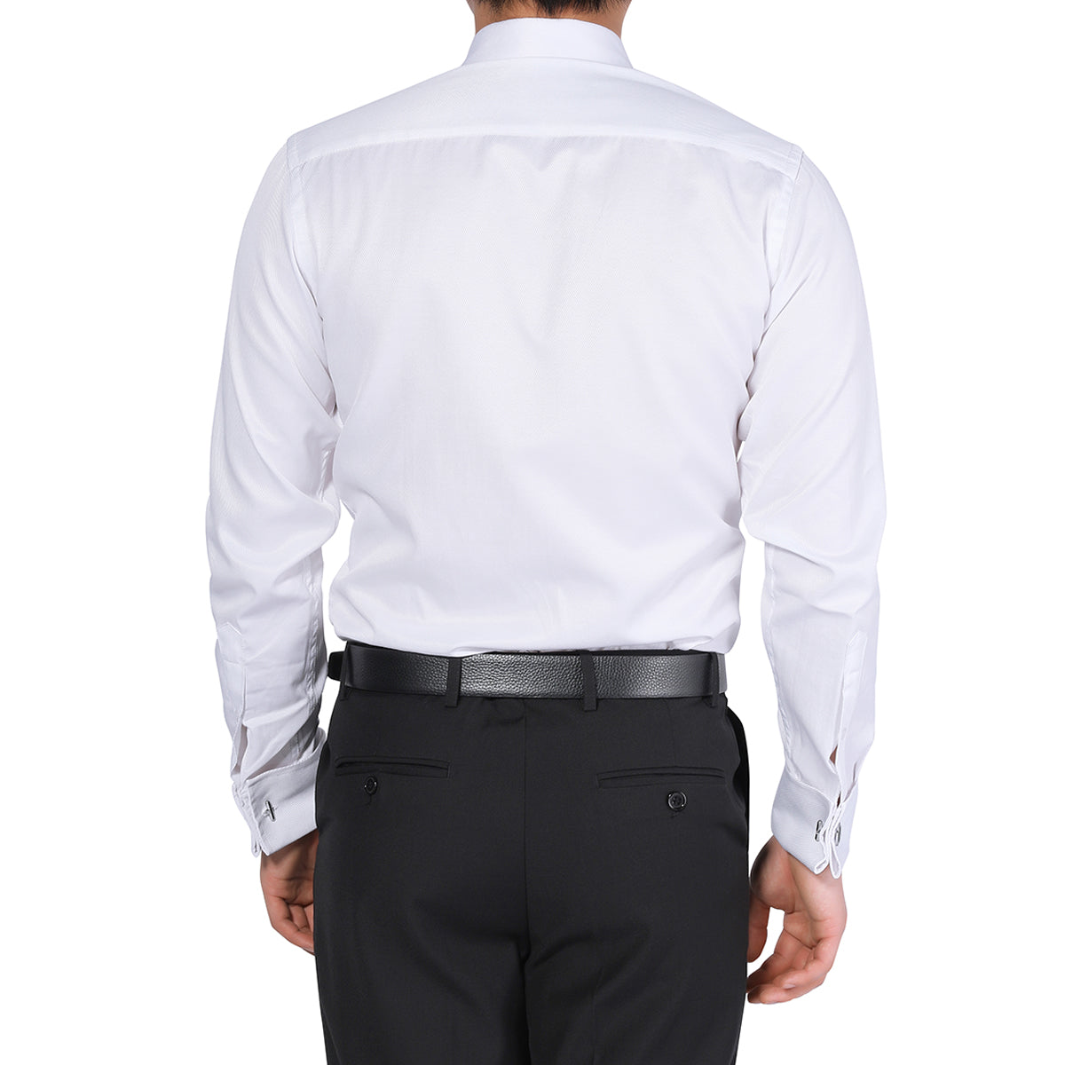 Herrenhemd Slim Fit Button-Down-Hemd mit Streifen und Karomuster