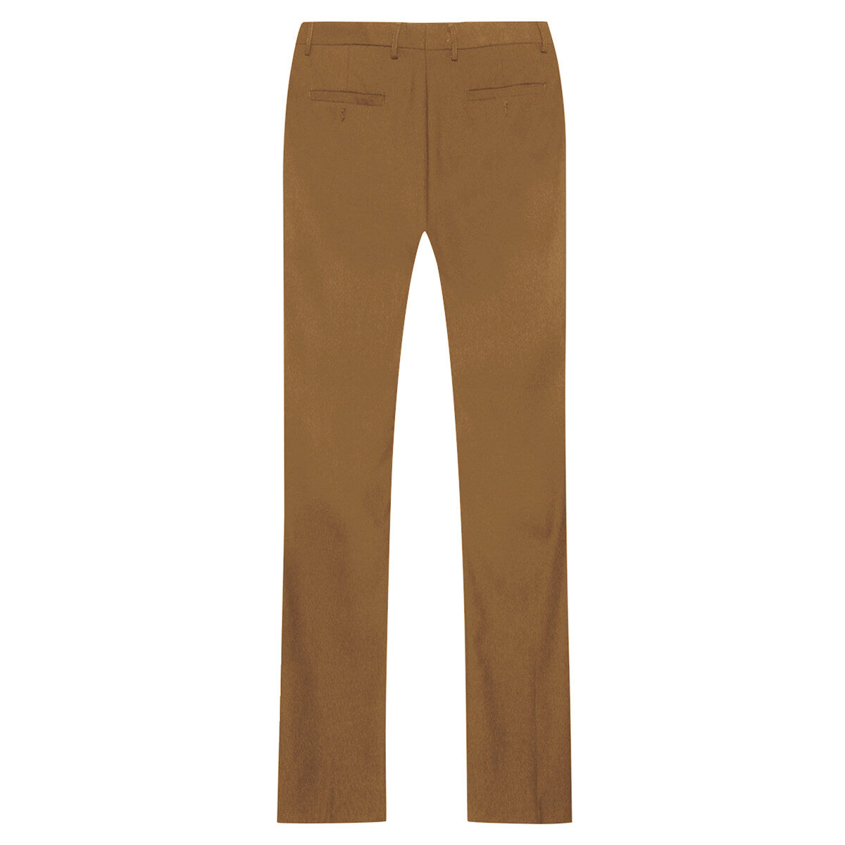 2-Piece Slim Fit Simple Designed Coffee Suit-EU