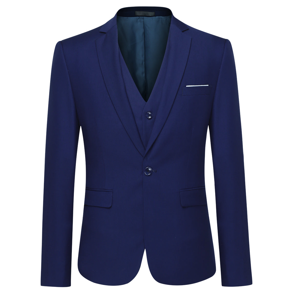 Riviera Blue Slim Fit 3-Piece Suit