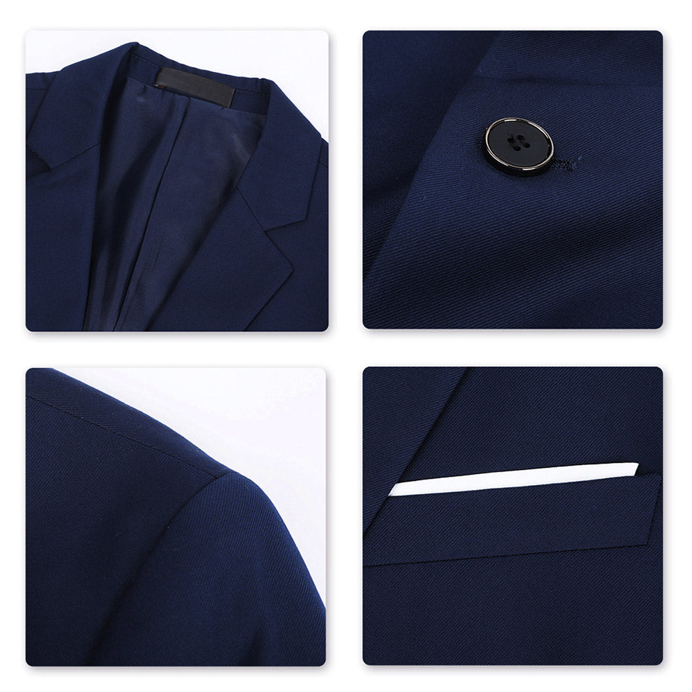 Classic Blue Blazer Two Buttons Blazer