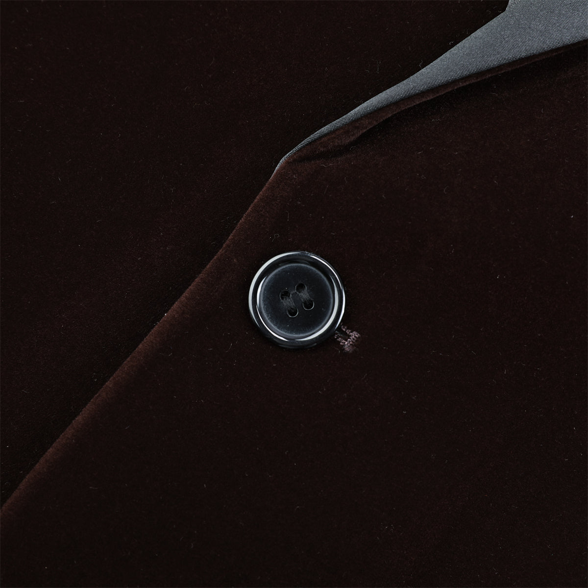 Slim Fit 2-Piece Coffee Pleuche Velvet Tuxedo Suit