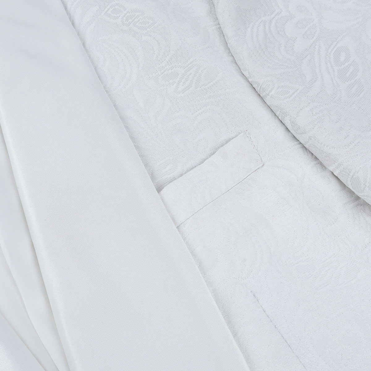 Paisley Suit 2-Piece Slim Fit Print Suit White