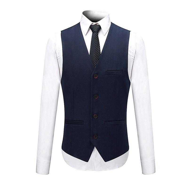 Mens 3-Piece Slim Fit Navy Suit