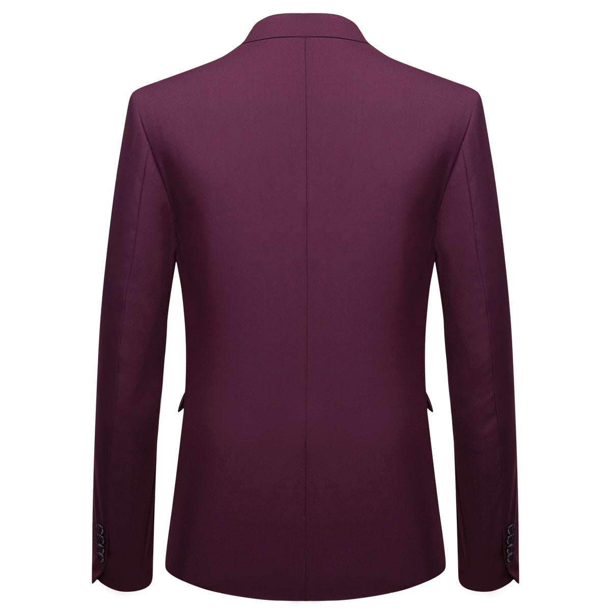 3-Piece Slim Fit Classic Maroon Suit Dark Red