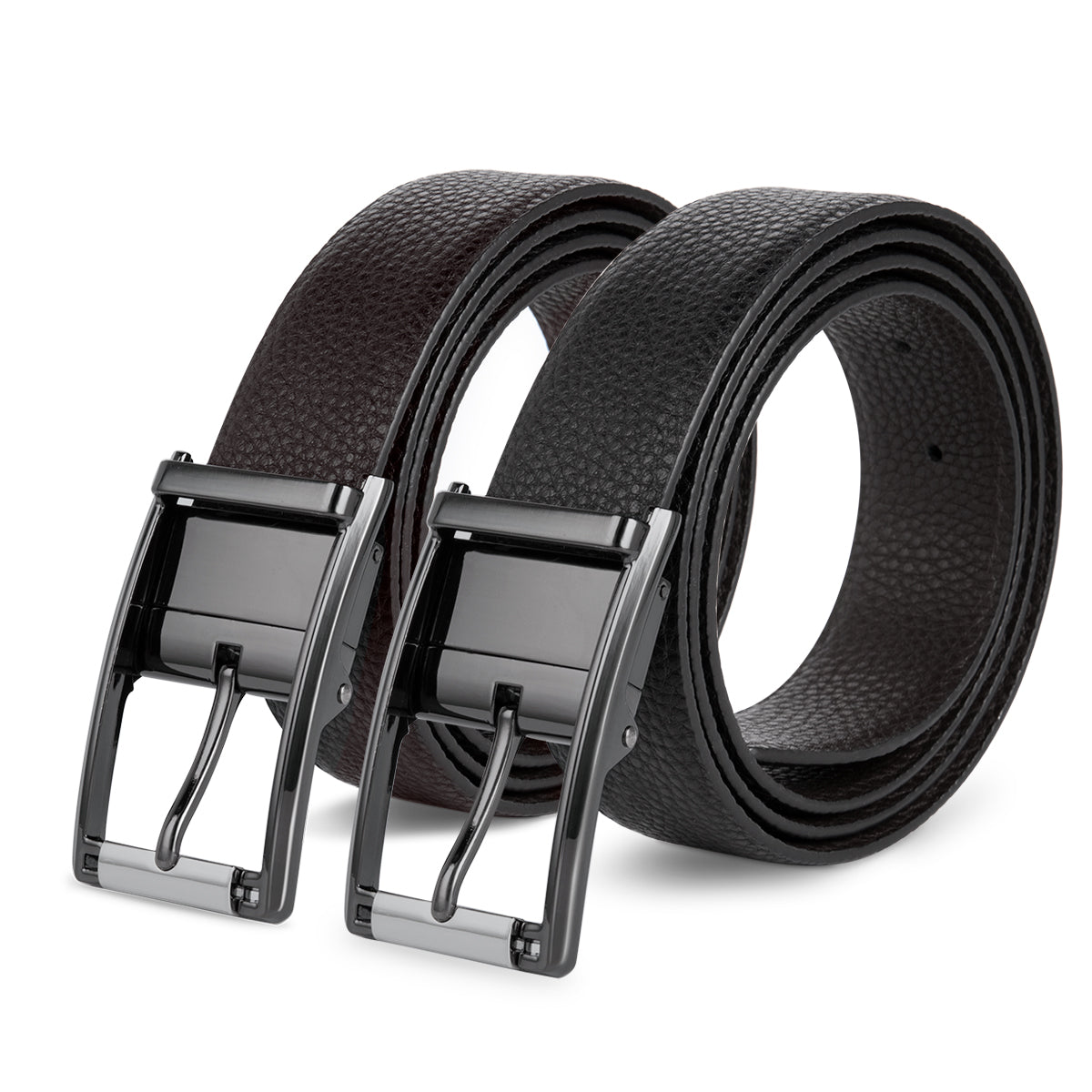 Black Reversible Japanese Pin Buckle Belt Black