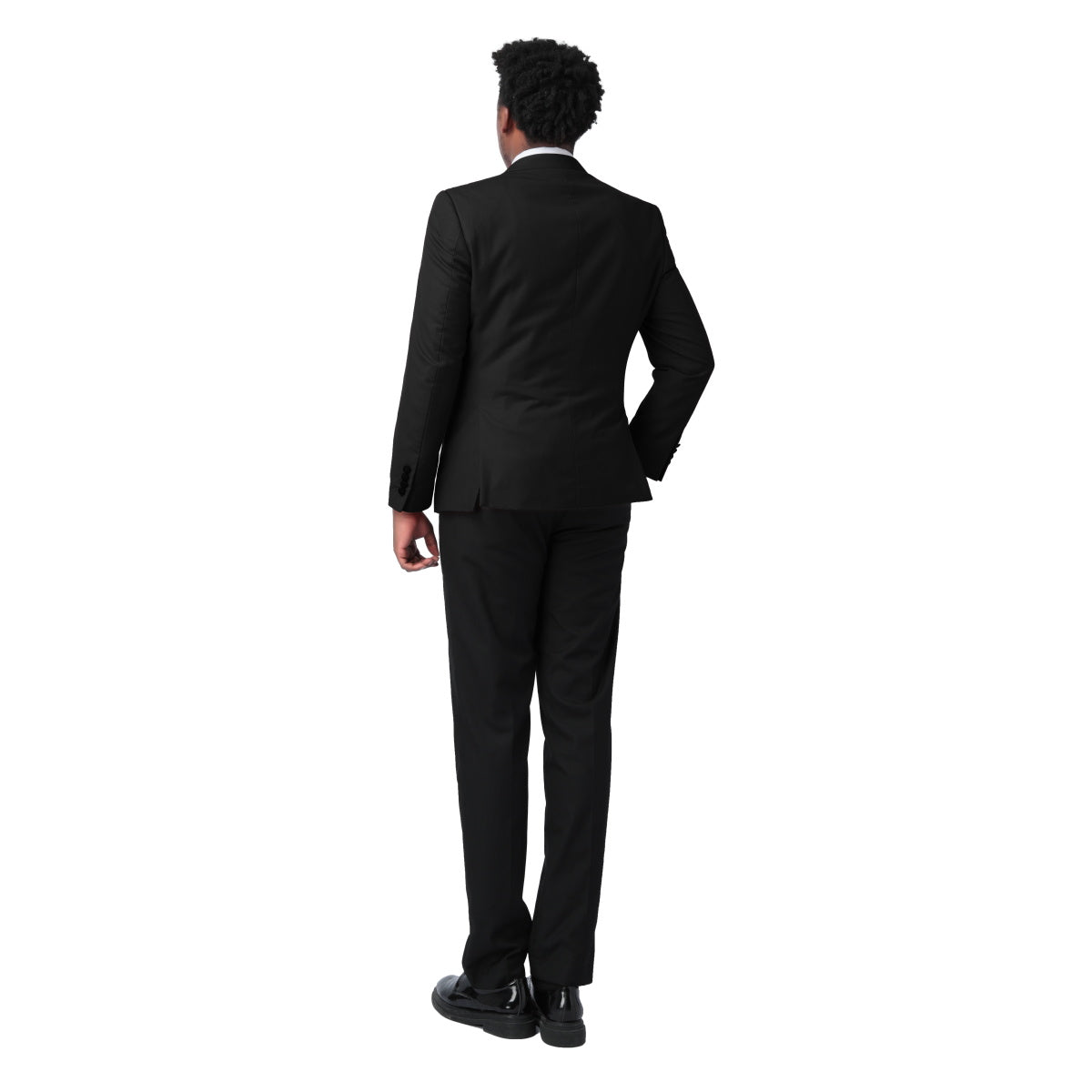 Black 3-Piece Slim Fit Tuxedo - One Button, Peaked Lapel