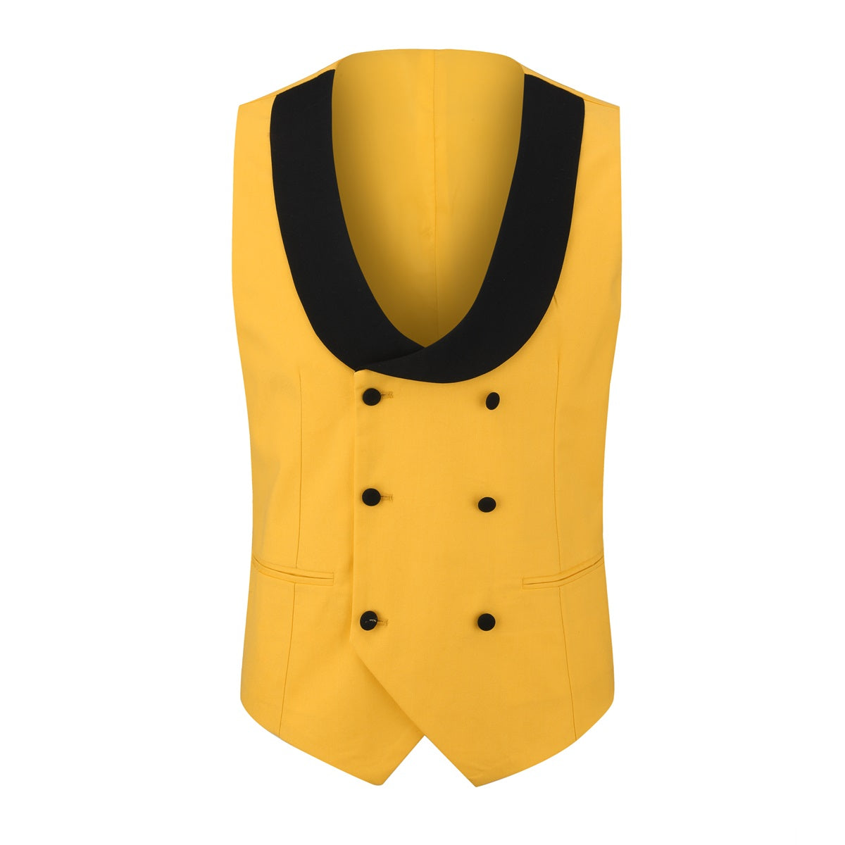 Yellow 3-Piece Slim Fit Tuxedo - One Button, Peaked Lapel