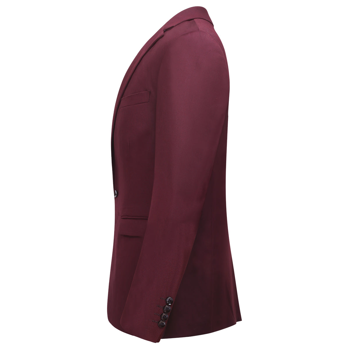 3-Piece Slim Fit Classic Maroon Suit