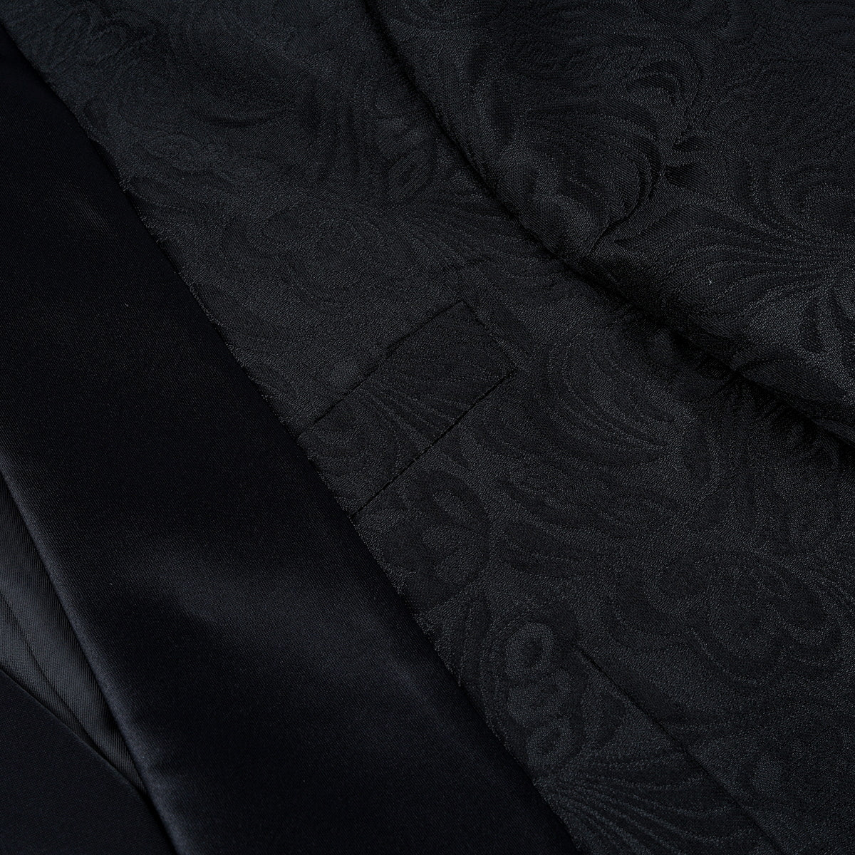 Paisley Suit 2-Piece Slim Fit Print Suit Black