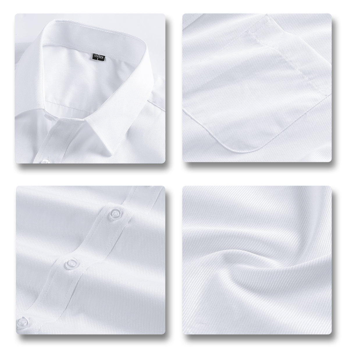 Herrenhemd Slim Fit Button-Down-Hemd mit Streifen und Karomuster