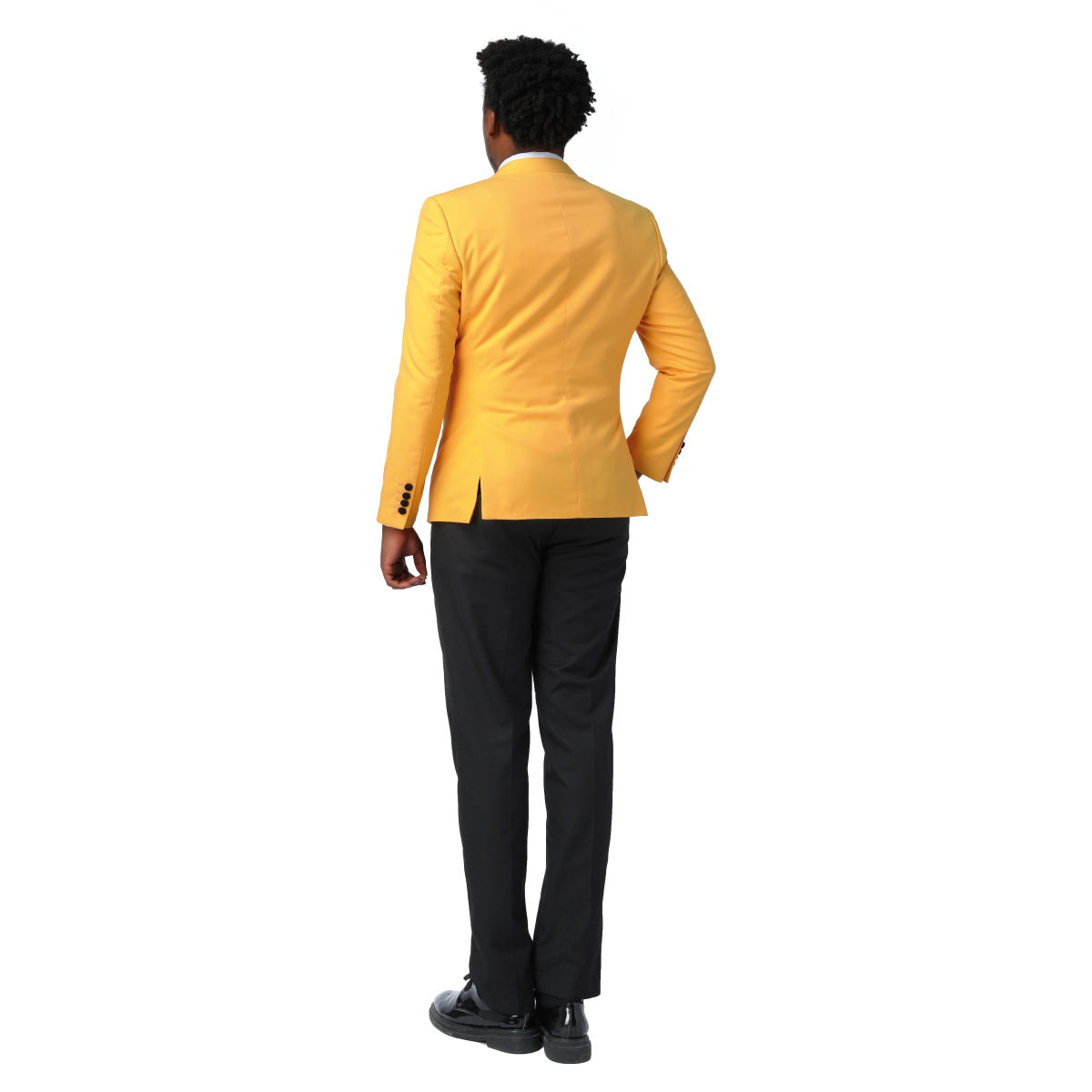Yellow 3-Piece Slim Fit Tuxedo - One Button, Peaked Lapel