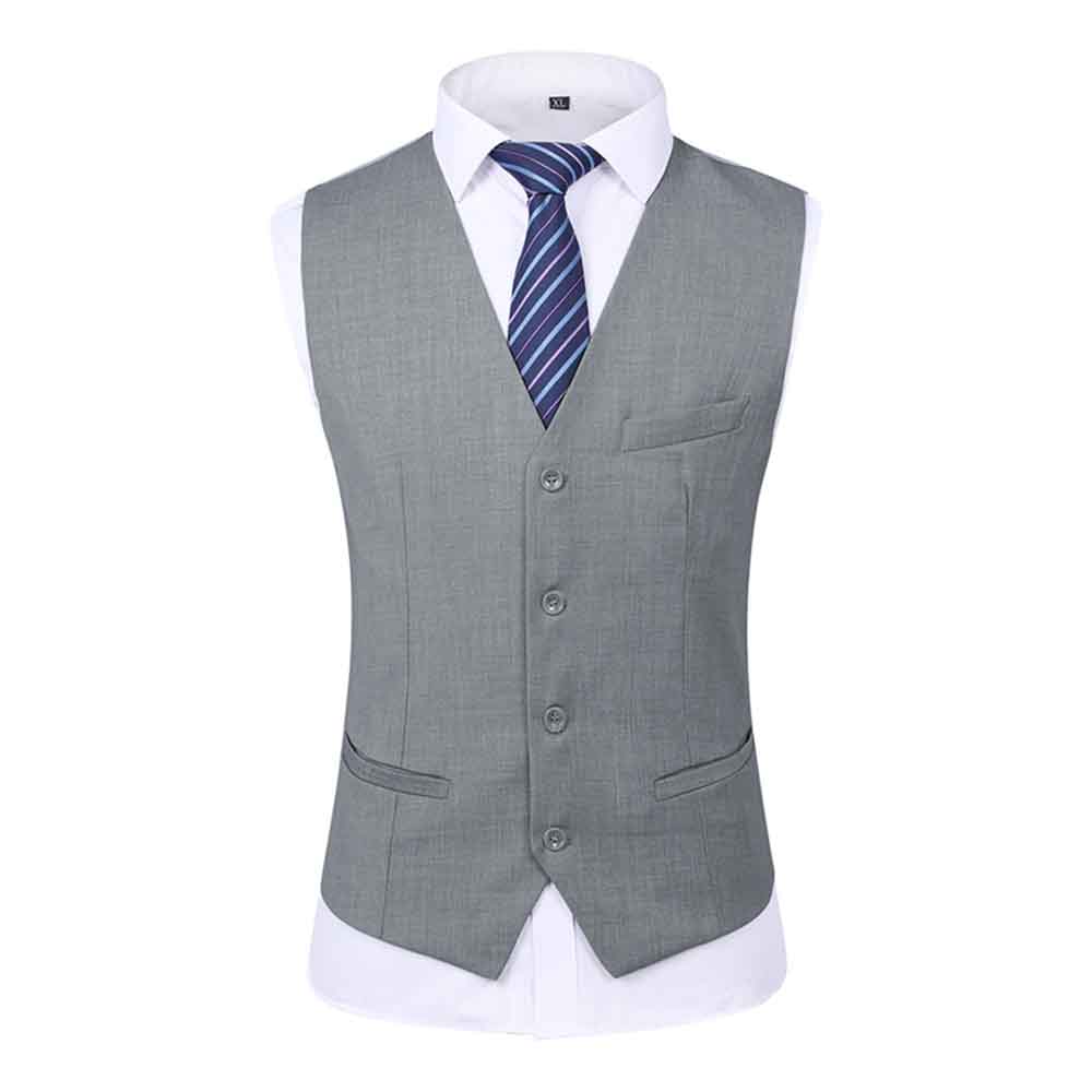 Grey 3-Piece Slim Fit Suit