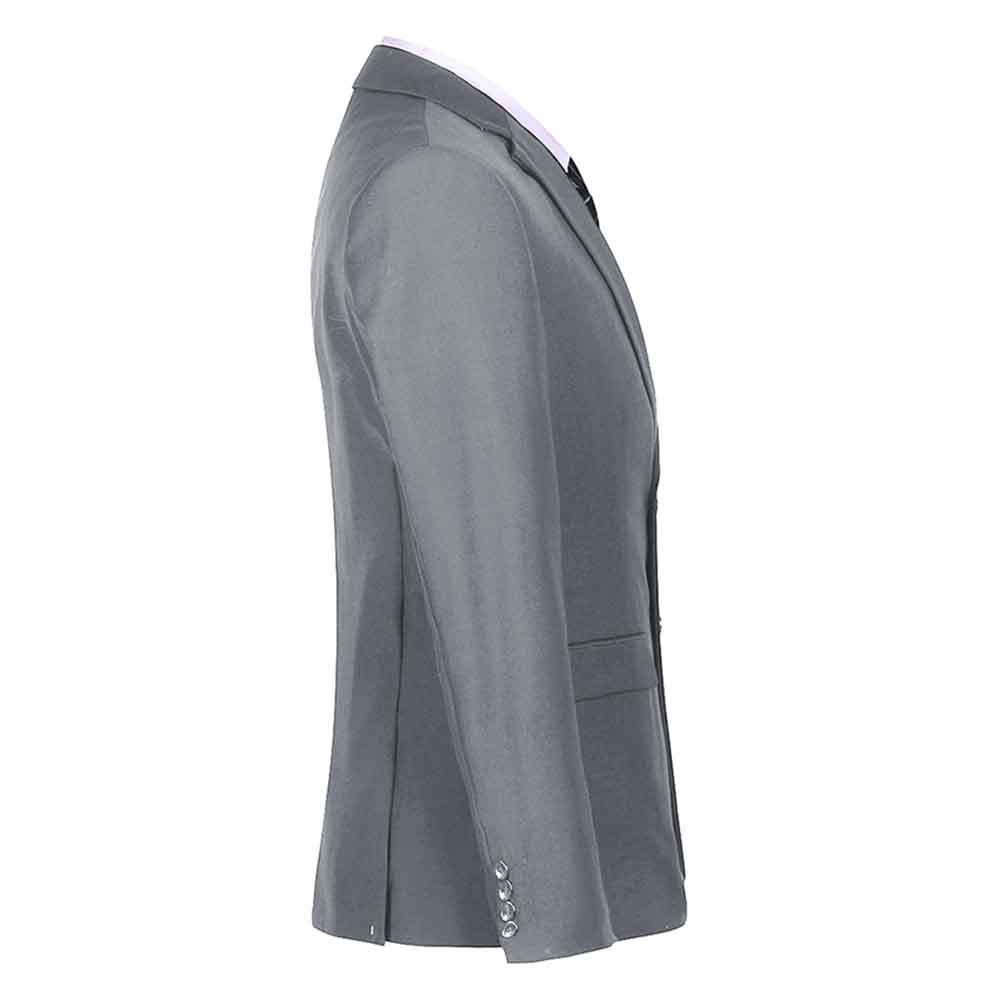 Grey 3-Piece Slim Fit Suit