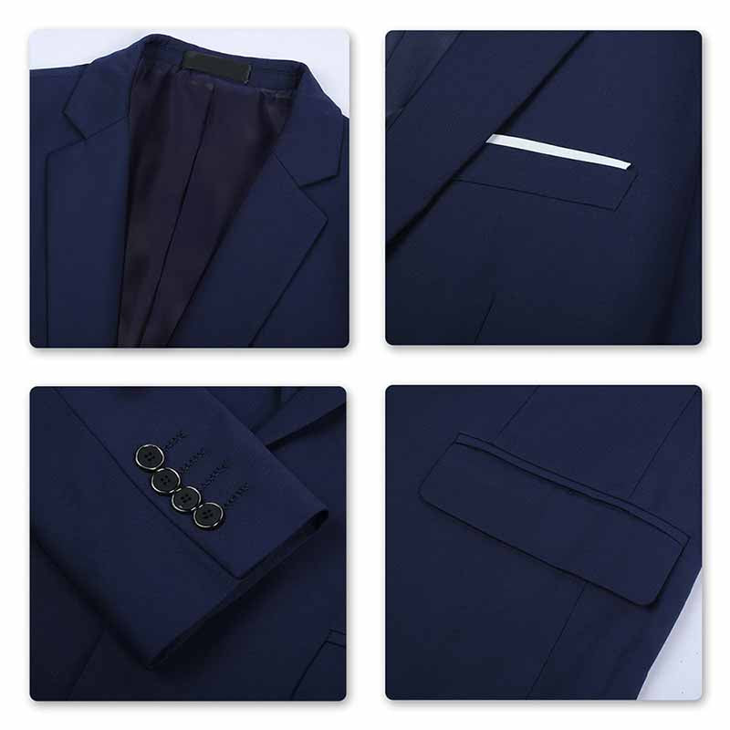 Navy Stylish One Button Casual Blazer