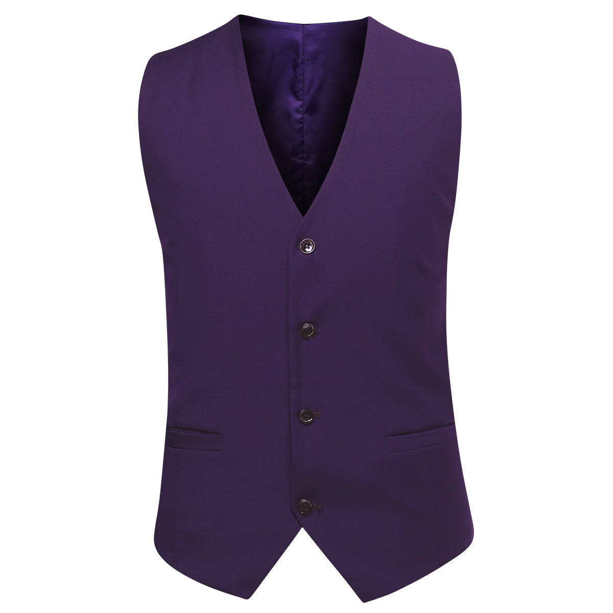 3-Piece Slim Fit Classic Violet Purple Suit