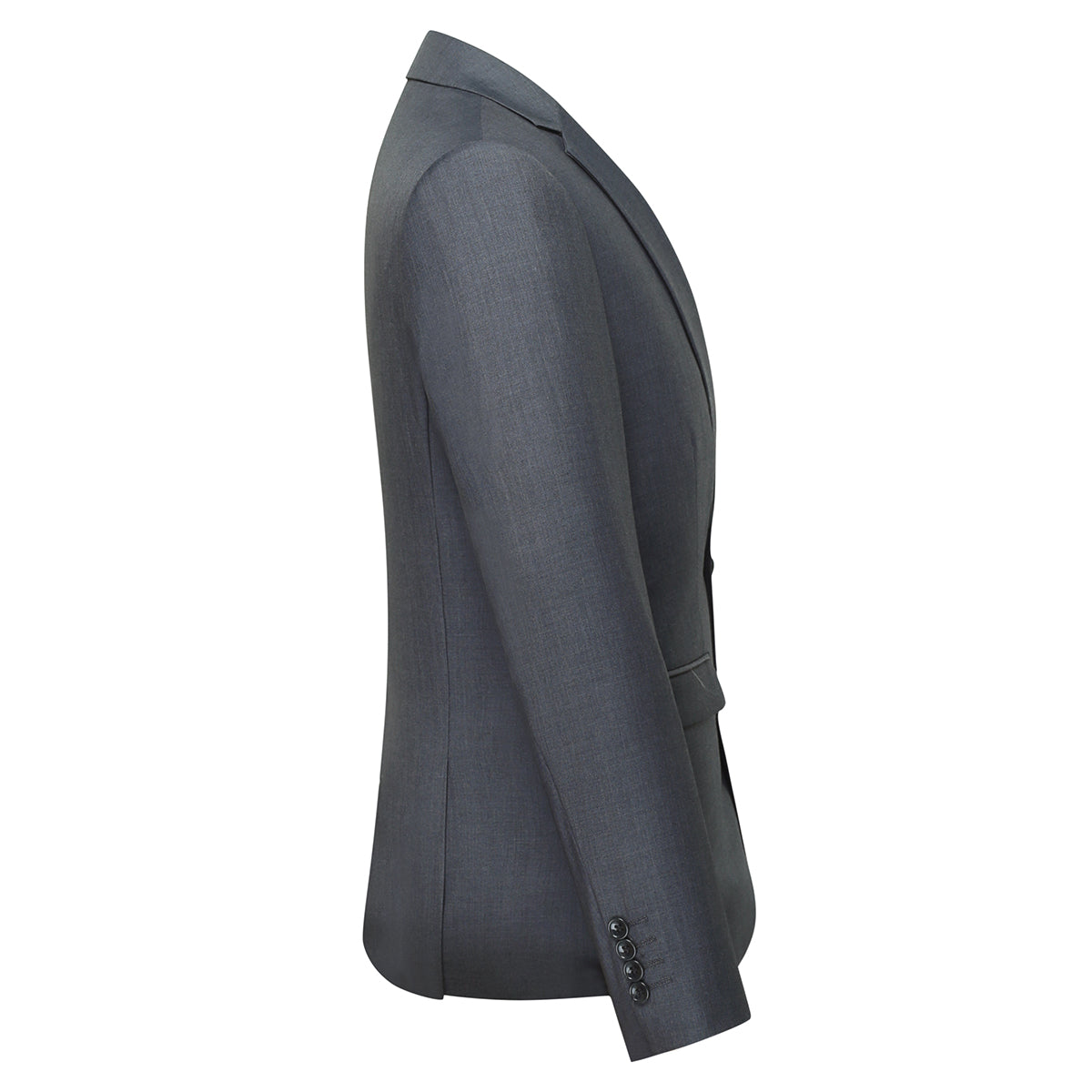 Elegant Dove Grey 3-Piece Suit - Classic One-Button Design