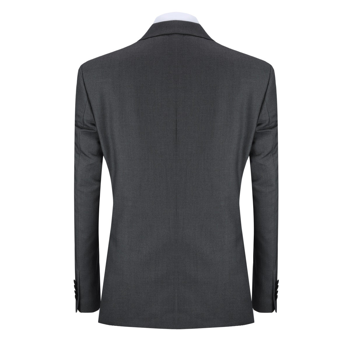 Grey 3-Piece Slim Fit Tuxedo - One Button, Peaked Lapel