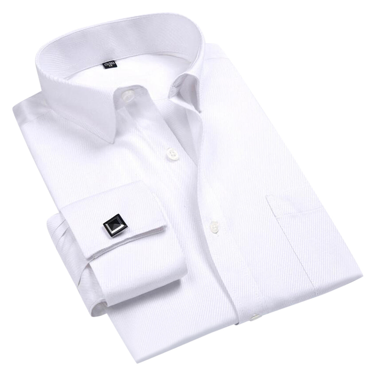 Herrenhemd Slim Fit Button-Down-Hemd mit Streifen und Karomuster