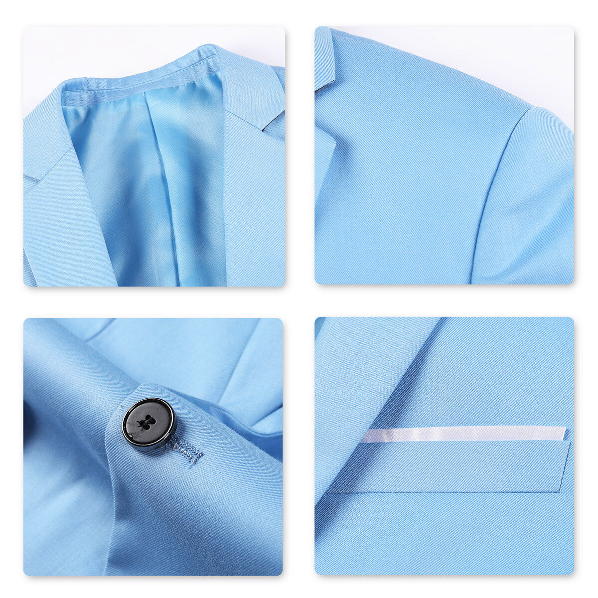 Slim Fit Light Blue 2-Piece Suit