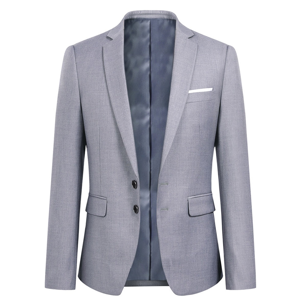 Light Grey Blazer Two Buttons Blazer