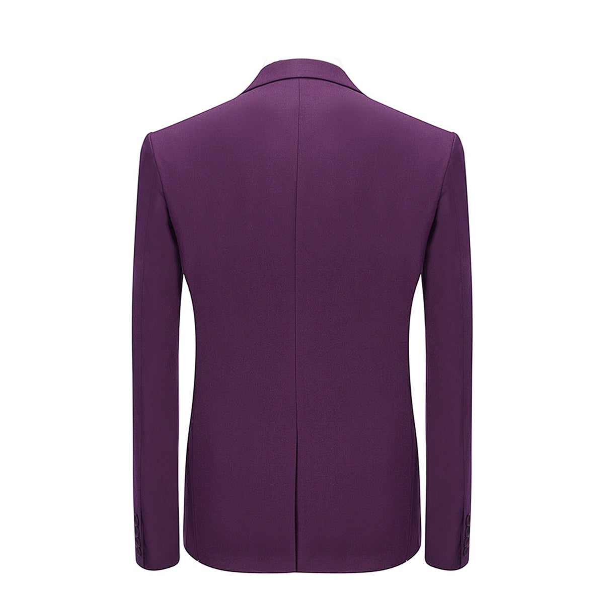 Mens 3-Piece Slim Fit Purple Suit
