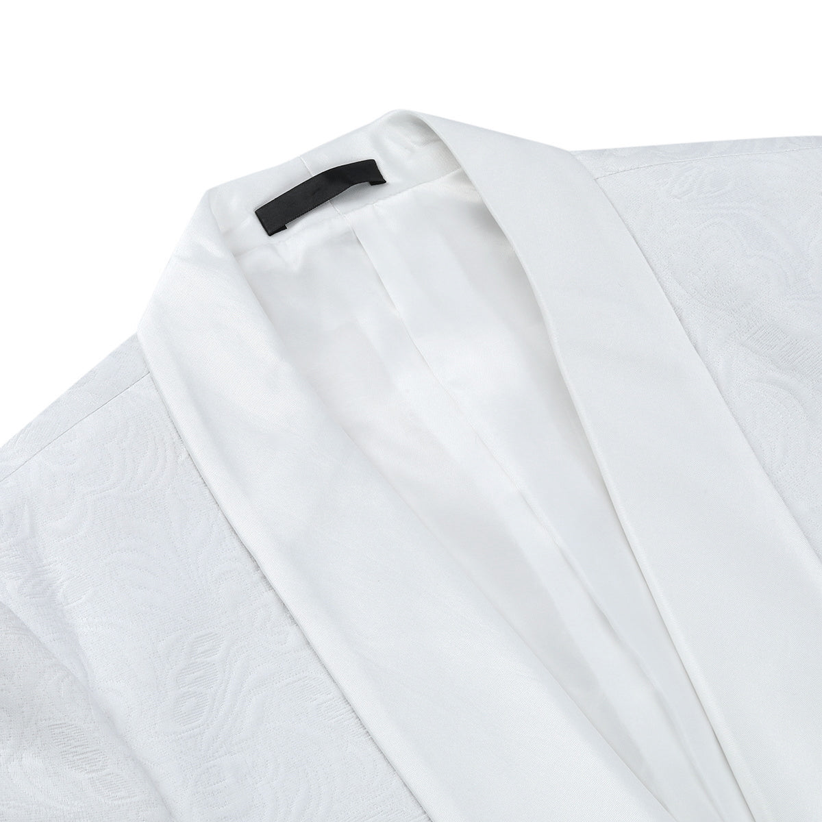 Paisley Suit 2-Piece Slim Fit Print Suit White
