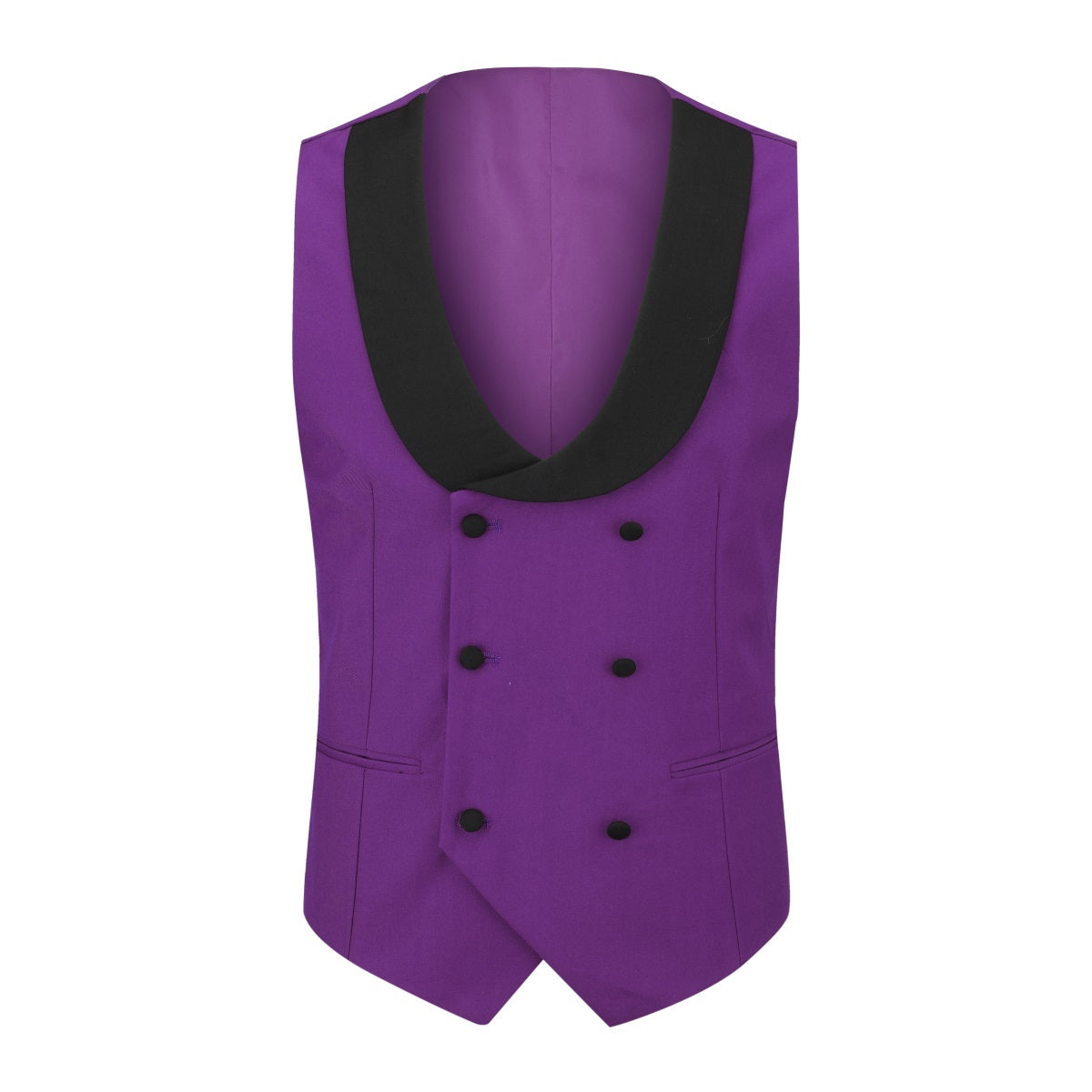 Purple 3-Piece Slim Fit Tuxedo - One Button, Peaked Lapel
